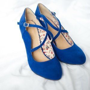 Cobalt Blue Wedges by Restricted